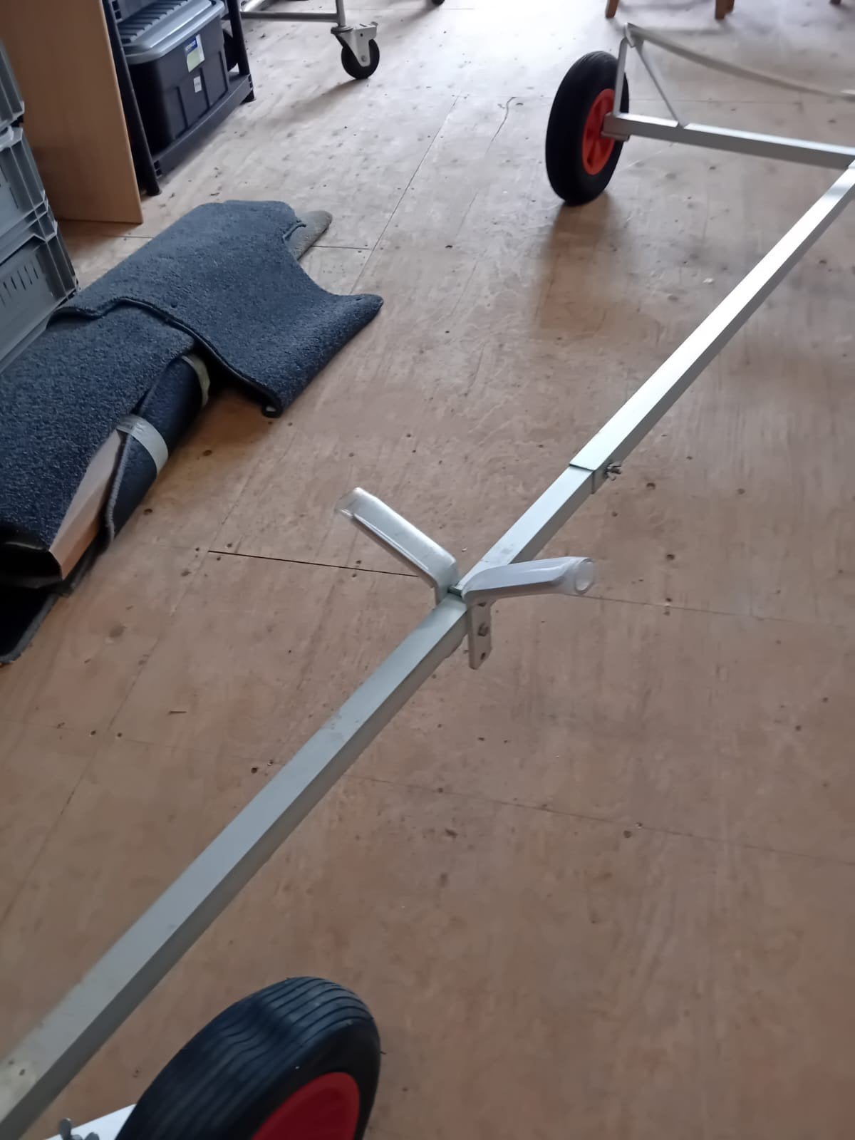 Demontabele aluminium trailer voor zeil- of rubberboot, Ophalen of Verzenden, Gebruikt, Overige typen