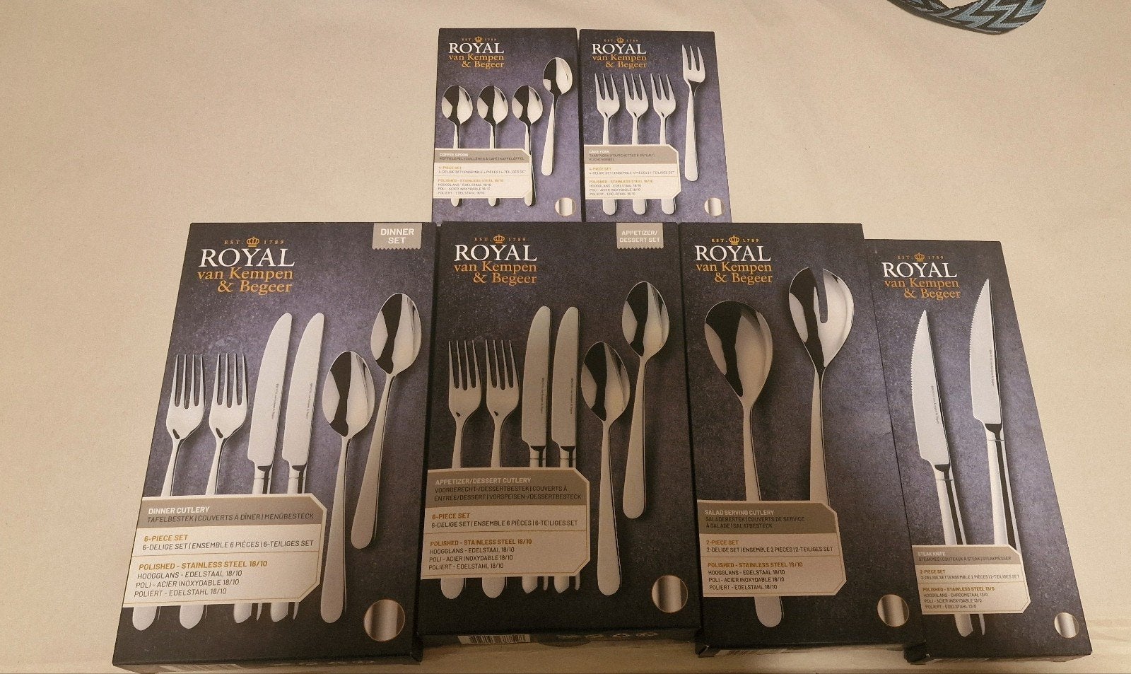 divers ah royal van kempen en begeer bestek besteksets, Ophalen of Verzenden, Nieuw, Rvs of Chroom, Bestekset