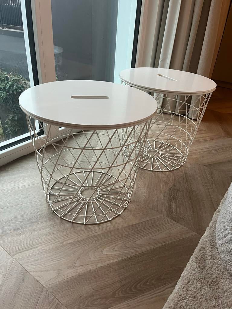 IKEA KVISTBRO opbergtafeltjes - Zo goed als nieuw, Ophalen, Minder dan 45 cm, Minder dan 55 cm, Metaal of Aluminium