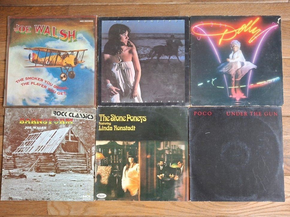 LP's linde Ronstadt, poco en andere, Ophalen of Verzenden, 1970 - 1979, Gebruikt, 12 inch