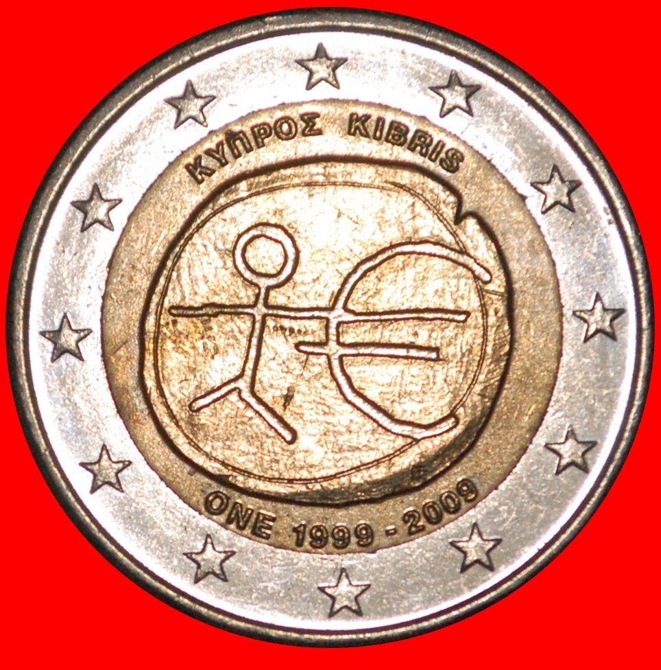 Ⰺ 2 sold FINLAND (2008-2025): CYPRUS 2 EUROS 1999-2009! I r1, Postzegels en Munten, Ophalen of Verzenden, Cyprus, 2 euro, Losse munt