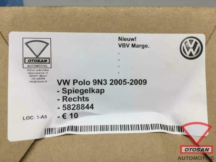 vw polo 9n3 2005 2009 spiegelkap spiegel kap rechts nieuw! 5, Volkswagen, Volkswagen AG, Nieuw, Berliner Ring 2
38440  Wolfsburg, DE
