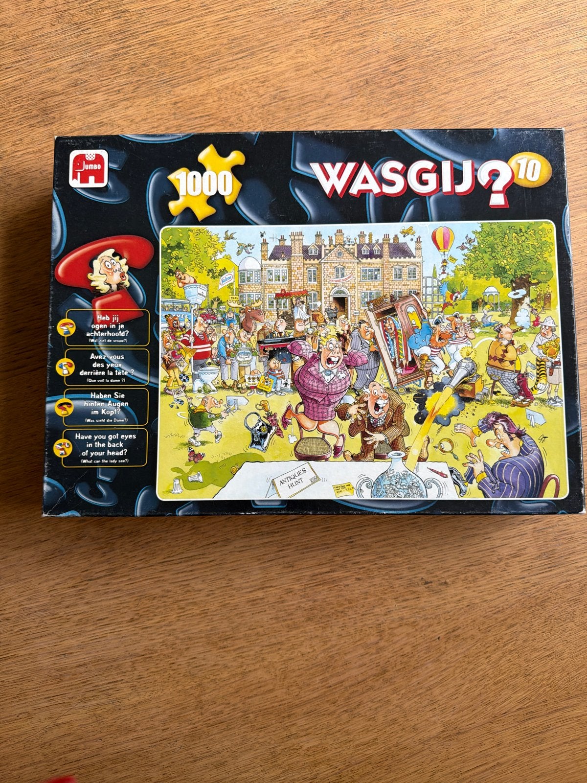 Wasgij? Original 10 Antiques Hunt 1000 stukjes puzzel, Ophalen of Verzenden, 500 t/m 1500 stukjes, Gebruikt