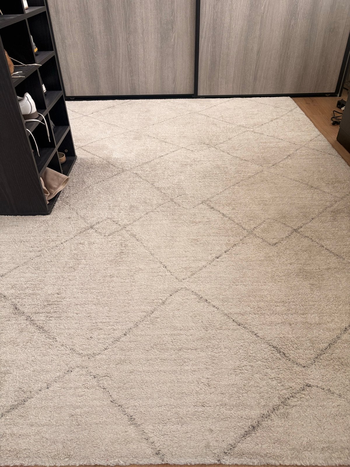 Beige Vloerkleed 240x170 cm - 3 jaar gebruikt, Huis en Inrichting, Ophalen, Gebruikt, Beige, 150 tot 200 cm