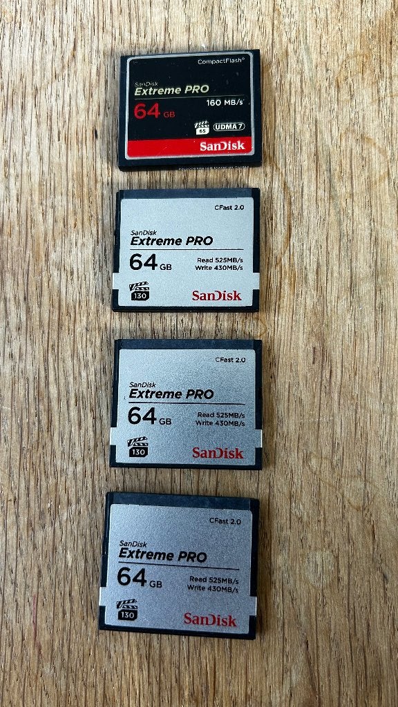 SanDisk Cf Extreme PRO, CompactFlash, Zo goed als nieuw, Geschikt voor professionele video, 64 GB