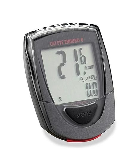 Fietscomputer Cateye Enduro 8, Fietsen en Brommers, Fietsaccessoires | Fietscomputers, Ophalen of Verzenden, Gebruikt