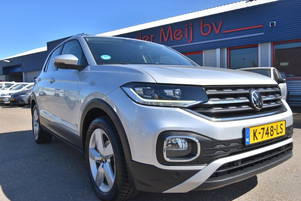Volkswagen T-Cross 1.5 TSI Style , TREKHAAK , A UITRIJ CAM ,, Auto's, Volkswagen, T-Cross, 4 cilinders, 150 pk, Leder en Stof