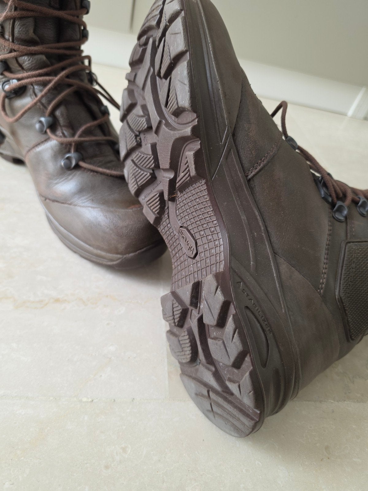 Haix Mondo Multi Maat 275M = 43,5 in bruin. Gebruikte staat., Ophalen of Verzenden, Gebruikt, Schoenen