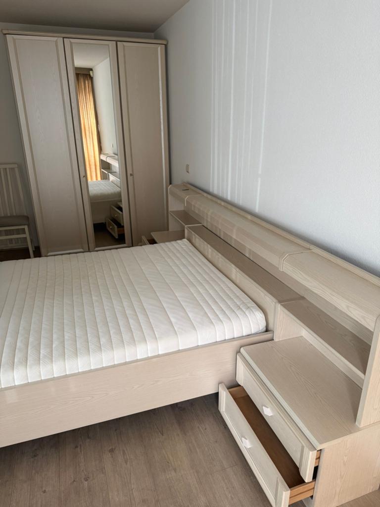 Slaapkamer meubelement, Gebruikt, Tweepersoons, 200 cm, Hout