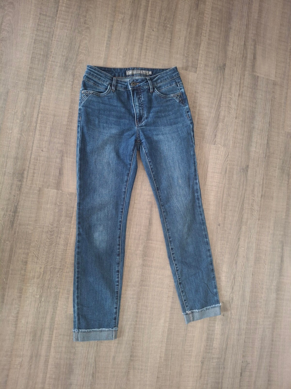 geisha 7/8 jeans maat s/36, Verzenden, Zo goed als nieuw, Blauw, W28 - W29 (confectie 36)