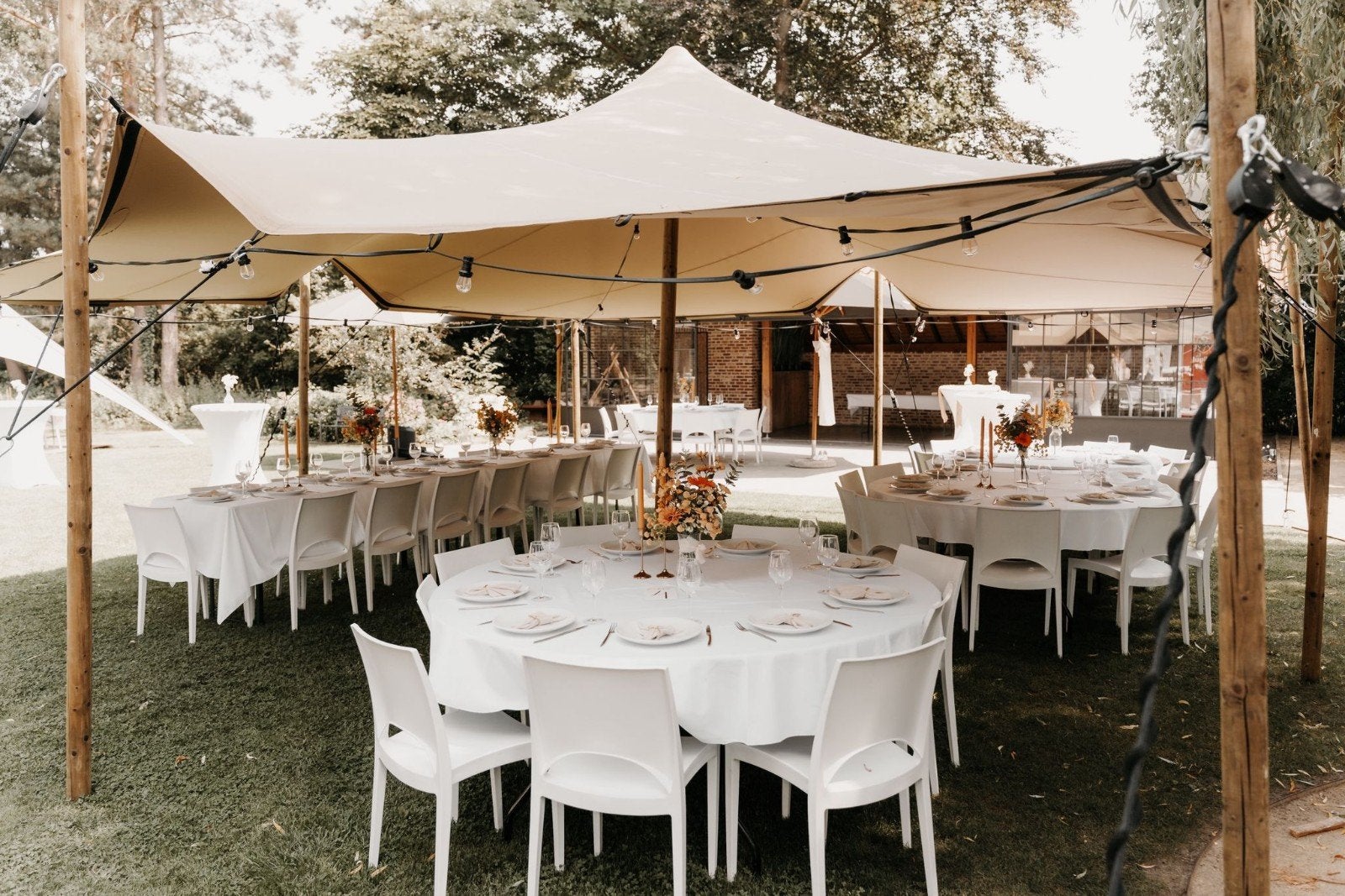 Stretchtenten te huur – Stretch & Style, Tuin en Terras, Partytenten, Ophalen, 8 meter of meer, 6 meter of meer