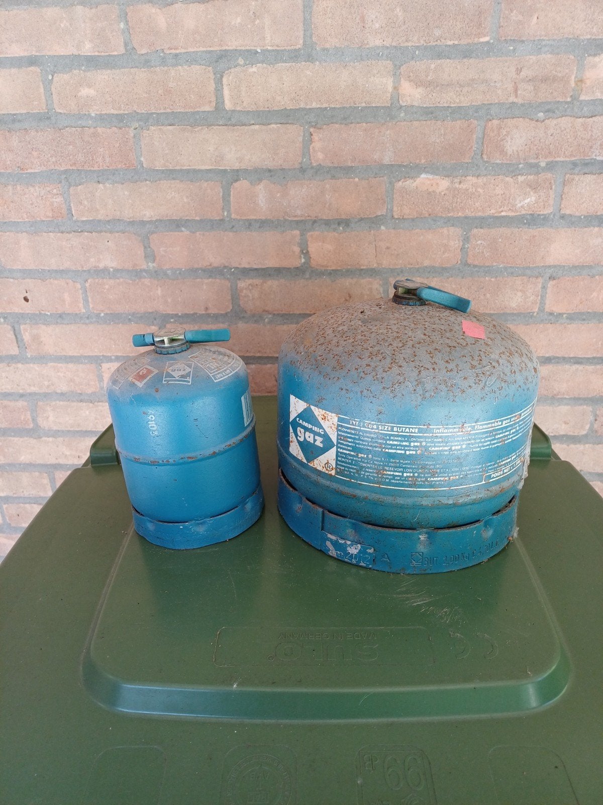 Campingaz gasflessen (leeg)., Ophalen, Gebruikt
