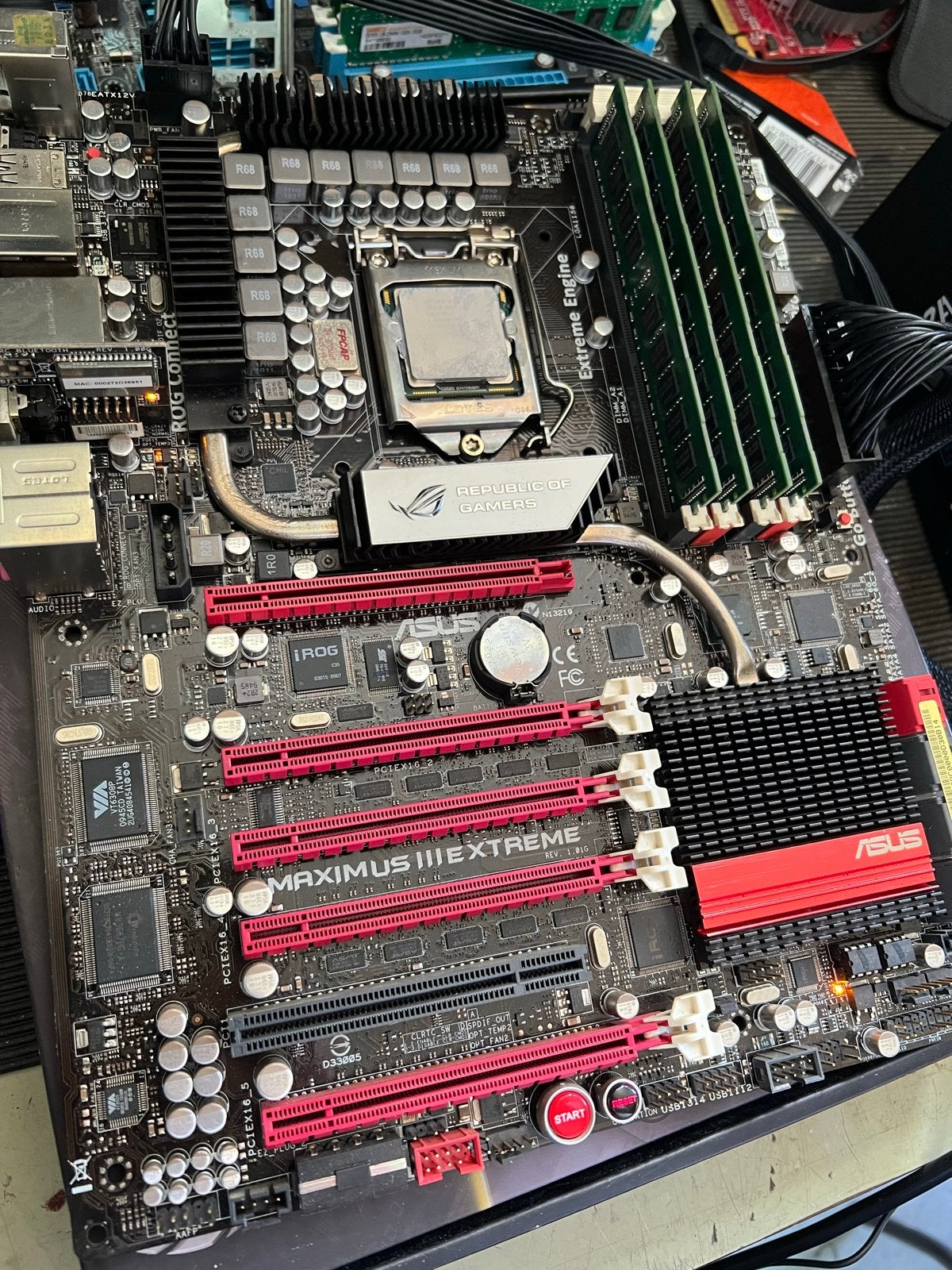 Asus maximus ||| extreme, complete set, Ophalen of Verzenden, Gebruikt, Intel, DDR3