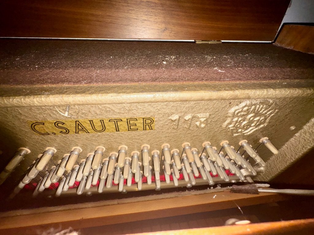 opknap-piano Sauter, Ophalen, Gebruikt, Bruin, Piano
