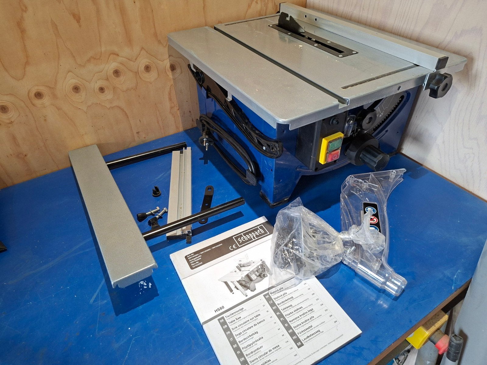 Scheppach HS80 Tafelzaag - Compact en Krachtig, Gebruikt, Cirkelzaag, Scheppach, 600 tot 1200 watt