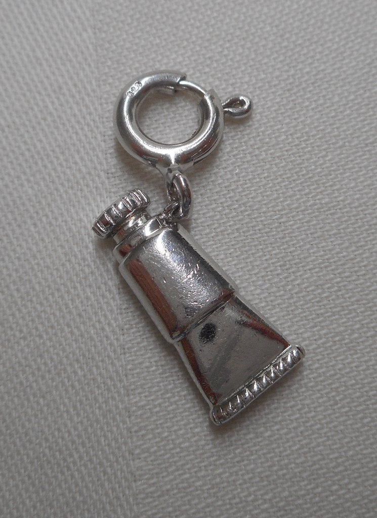 Zilveren charm bedel Tube nr.2325, Overige merken, Verzenden, Zo goed als nieuw, 1 bedel