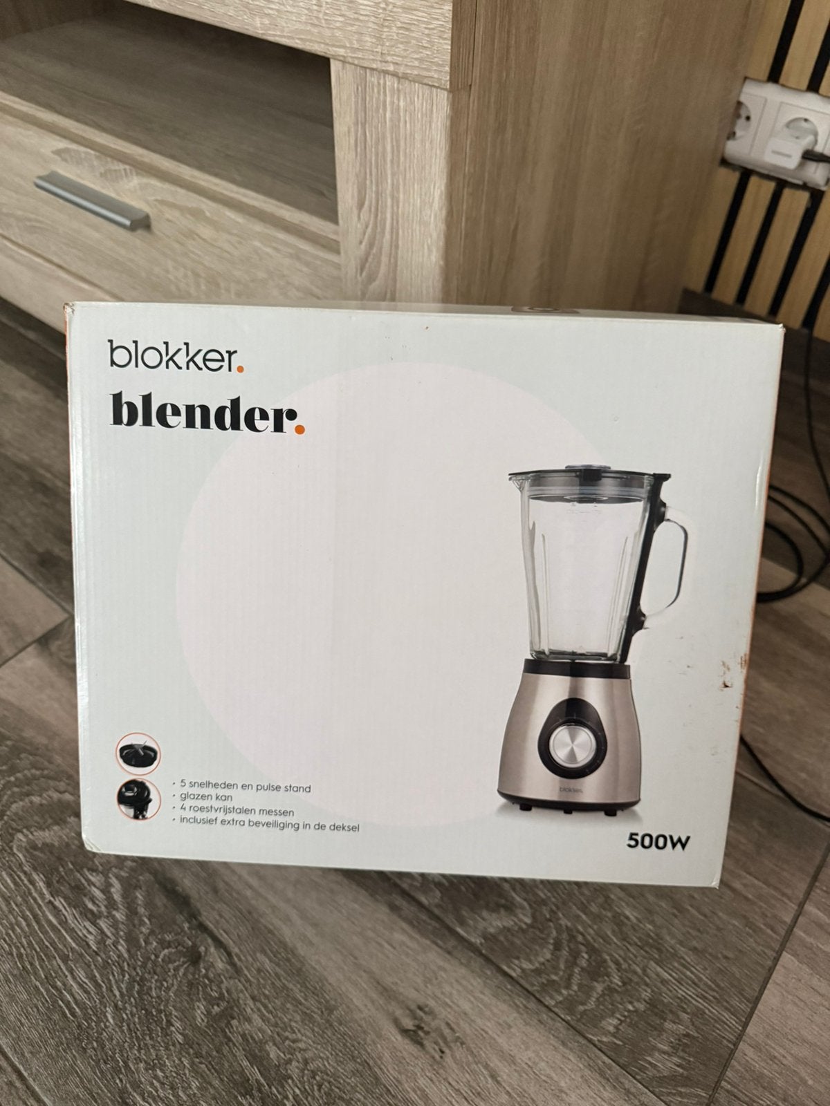 Te koop nieuwe blender 500 watt, Ophalen of Verzenden, Nieuw, Blender