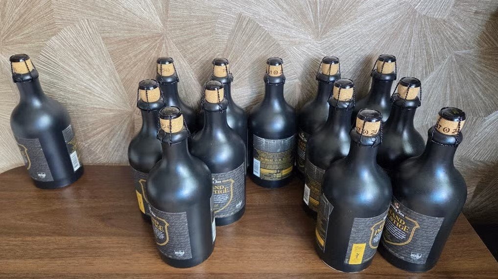 Hertog Jan Grand Prestige flessen, Verzamelen, Biermerken, Ophalen, Nieuw, Flesje(s), Hertog Jan