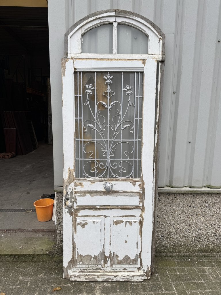 Antieke eiken voordeur met kozijn, Jurgen.hoogenboezem@gmail.com, 80 tot 100 cm, Buitendeur, Glas