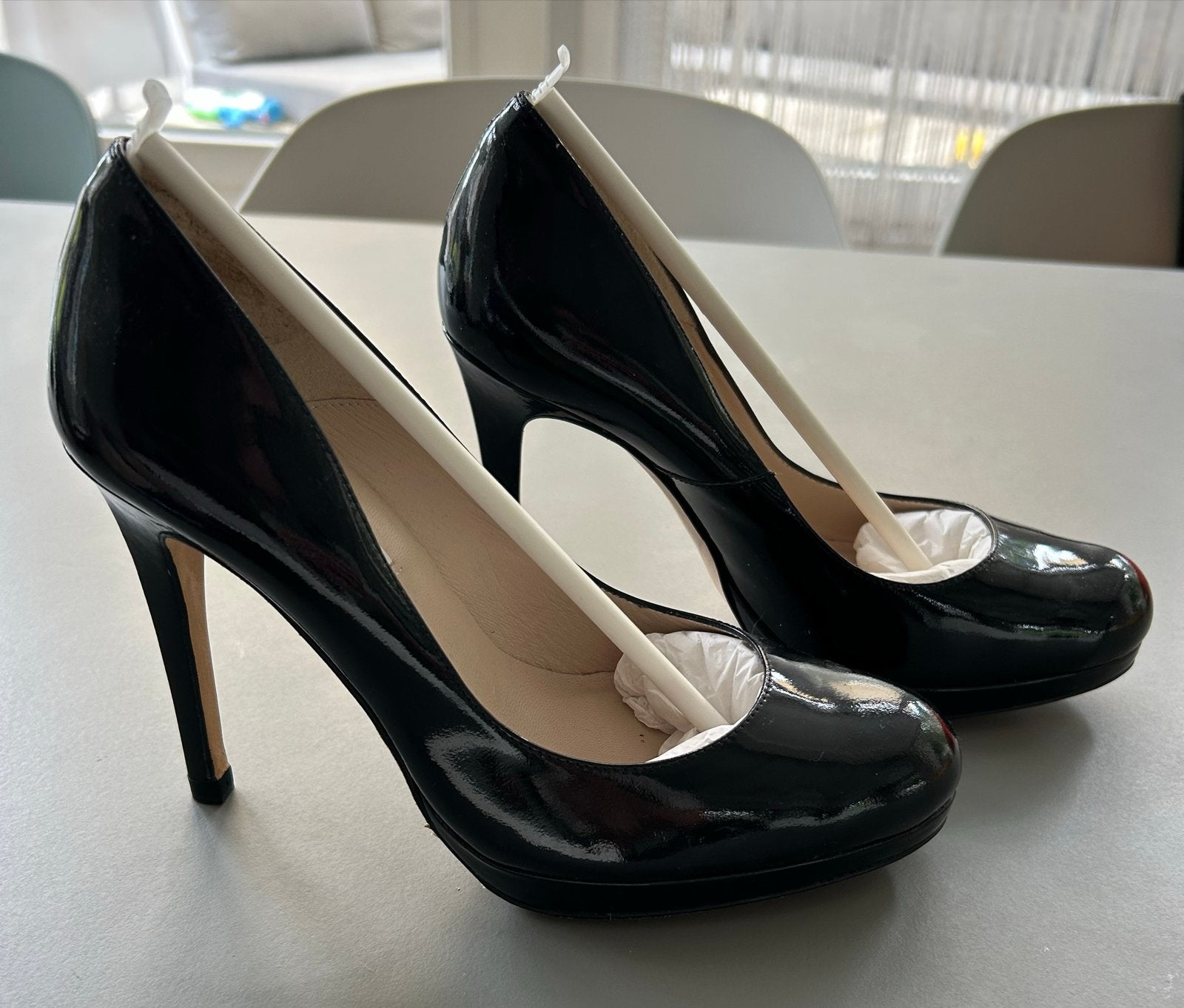 LK Bennett Zwarte Pumps Maat 38, Ophalen, Zo goed als nieuw, Zwart, Pumps