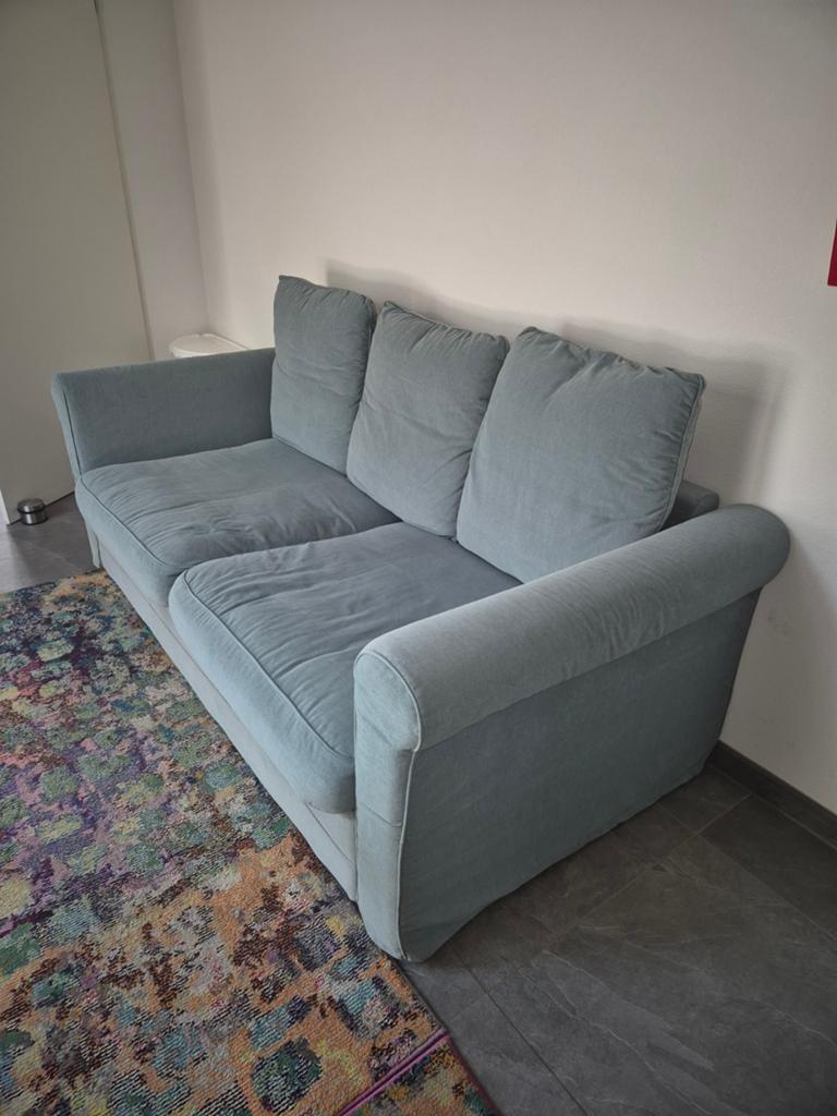 ZIT/SLAAPBANK blauw/groen, Ophalen of Verzenden, Zo goed als nieuw, Stof