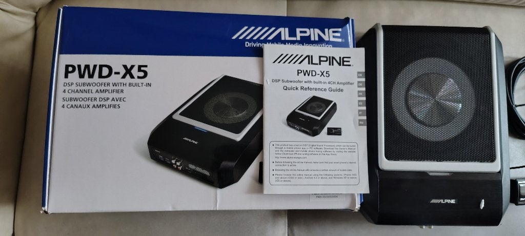 Alpine PWD-X5 dsp versterker + subwoofer, Ophalen, Zo goed als nieuw