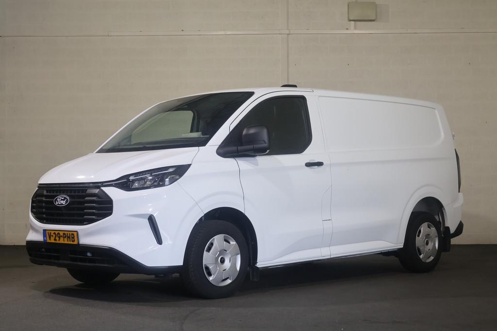 Ford Transit Custom 2.0 TDci L1 H1 Trend Airco Apple Carplay, Stof, Gebruikt, Wit, Bedrijf