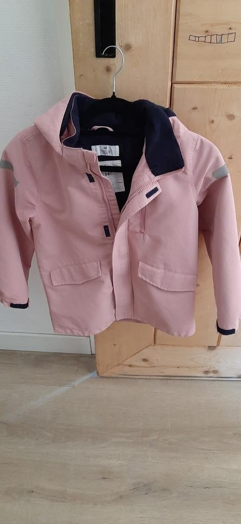 Roze H&M Kinderjas - Maat 134, Kinderen en Baby's, Kinderkleding | Overige, Ophalen of Verzenden, Zo goed als nieuw, H&M, Meisje