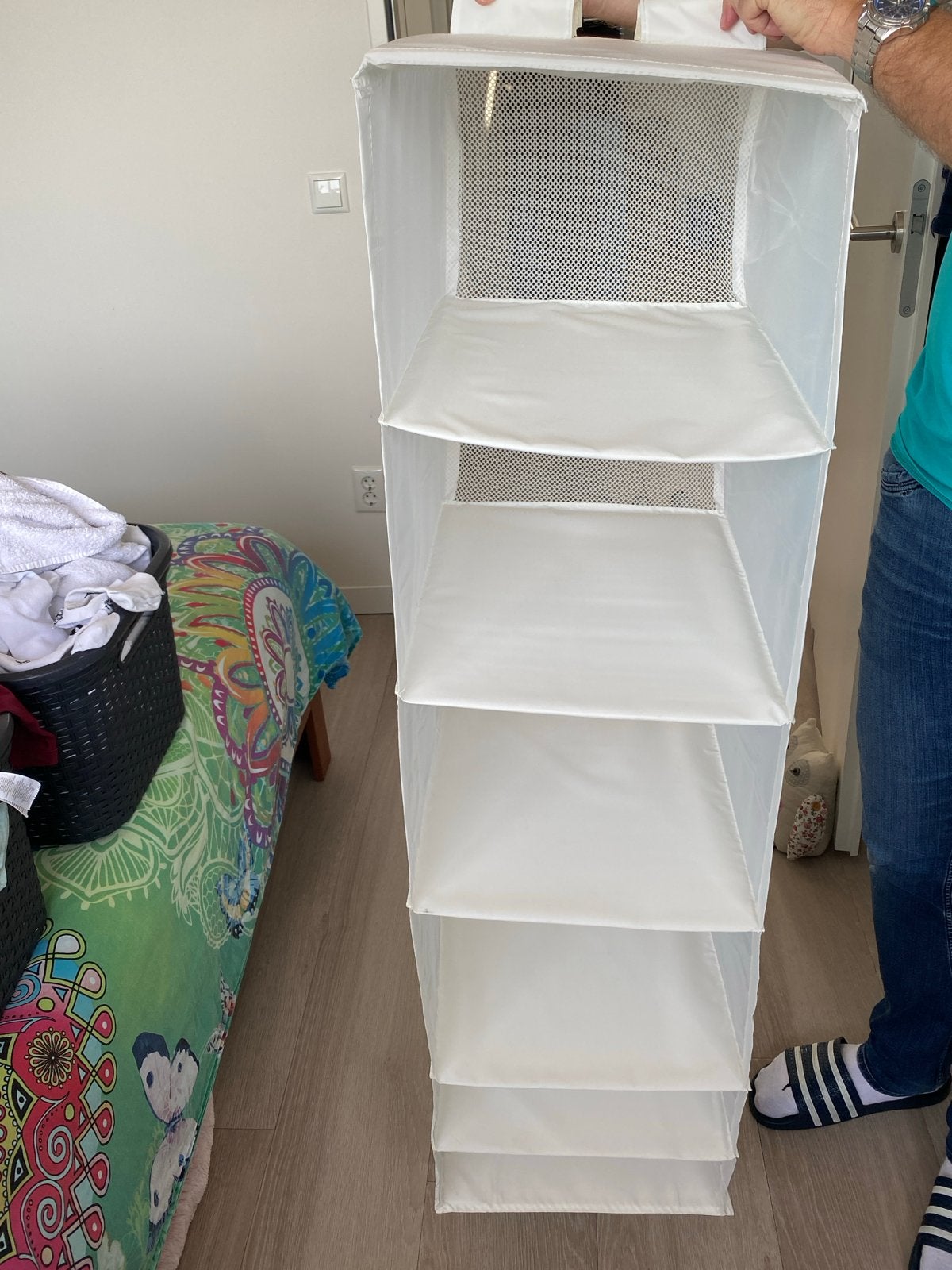 IKEA Opberger met 6 vakken, wit, 35x45x125 cm, Ophalen of Verzenden, Gebruikt