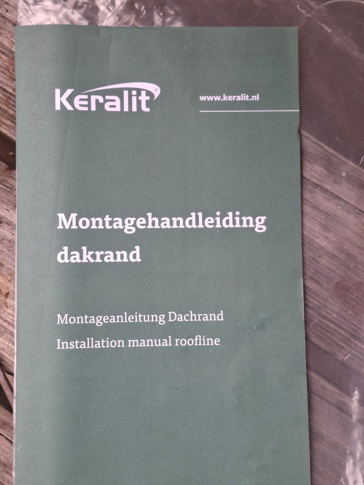 Keralit dakrandpaneel wit, Ophalen, Kunststof, Overige kleuren, Nieuw