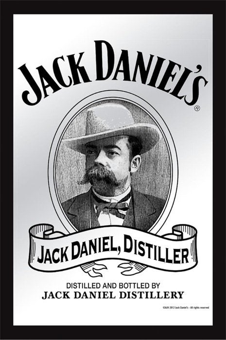 Jack Daniels Distiller reclame spiegel wanddeco decoratie