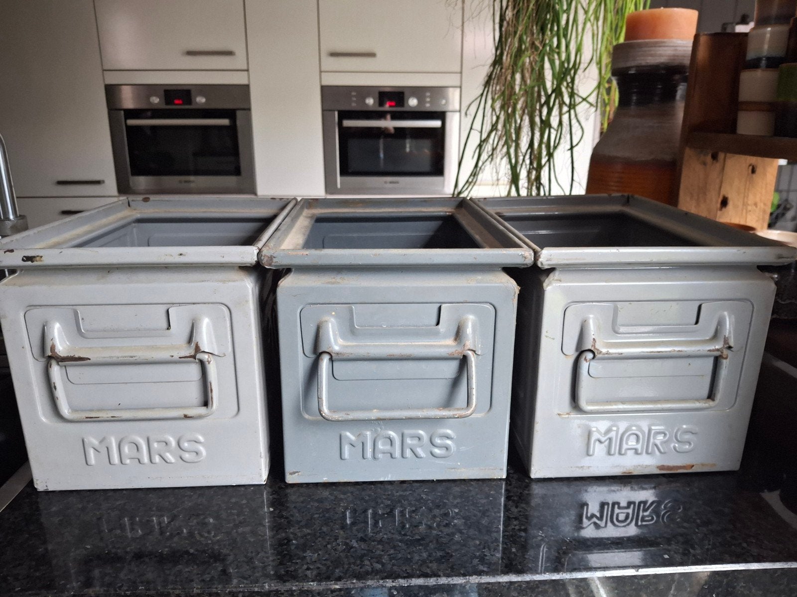 metalen bakken, Huis en Inrichting, Ophalen, Minder dan 50 cm, Gebruikt, 50 tot 100 cm
