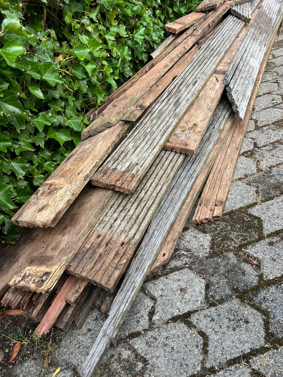 Haardhout gratis, Ophalen, Gebruikt, Planken, Hardhout