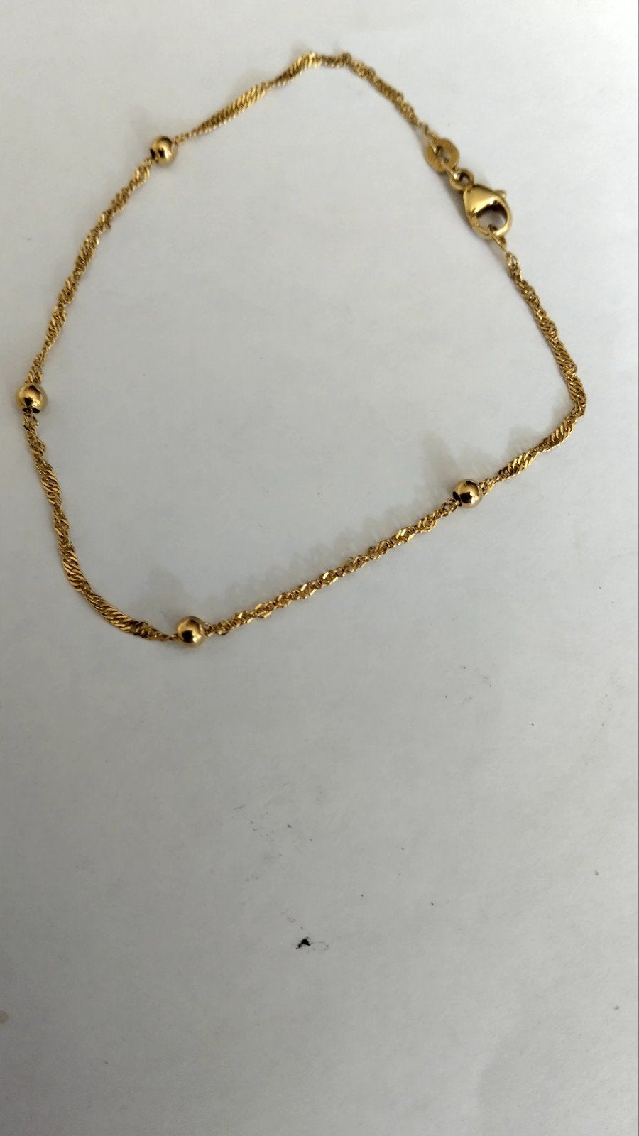 14 karaat gouden armband gemerkt 585 zie foto,s, Sieraden, Tassen en Uiterlijk, Ophalen of Verzenden, Nieuw, Goud, Goud