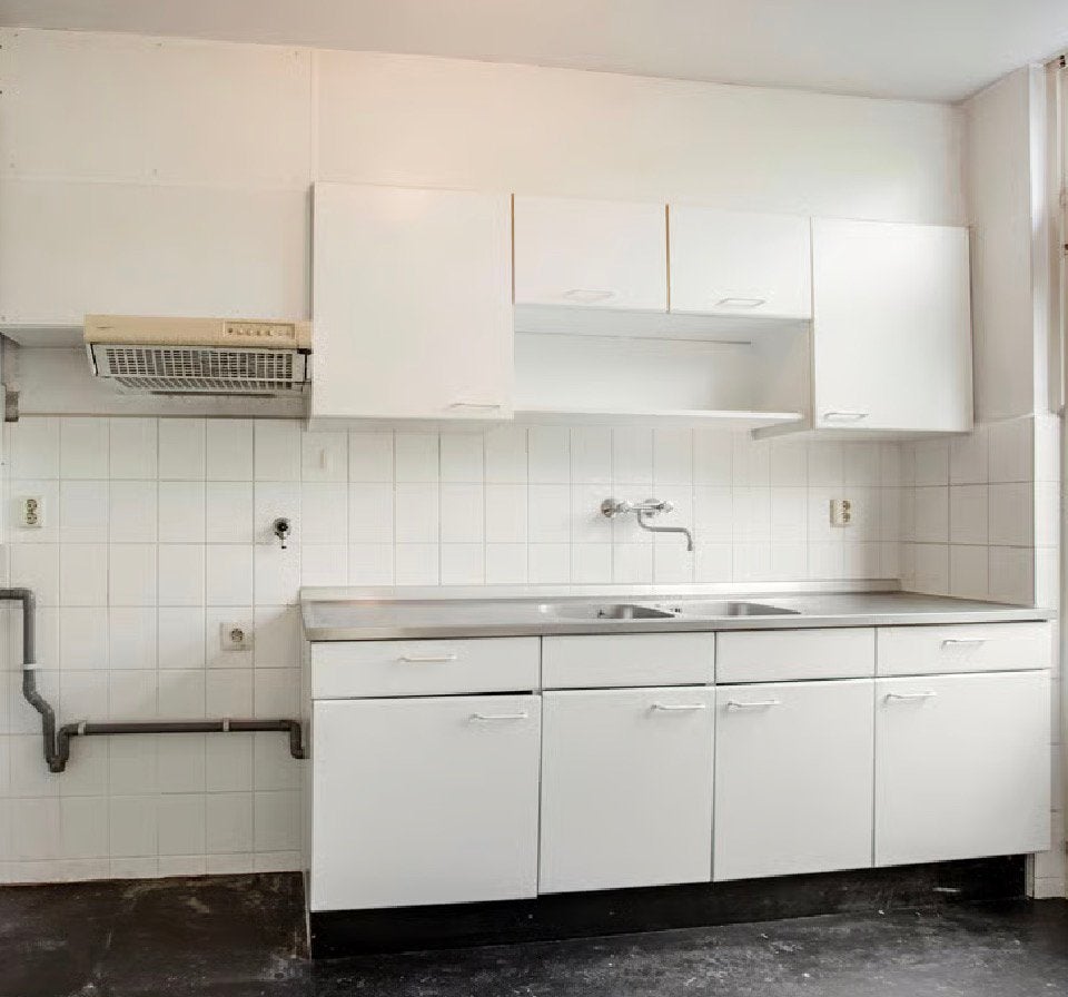 GRATIS! In december op te halen: keuken met rvs blad, Ophalen, Gebruikt, Staal of Rvs