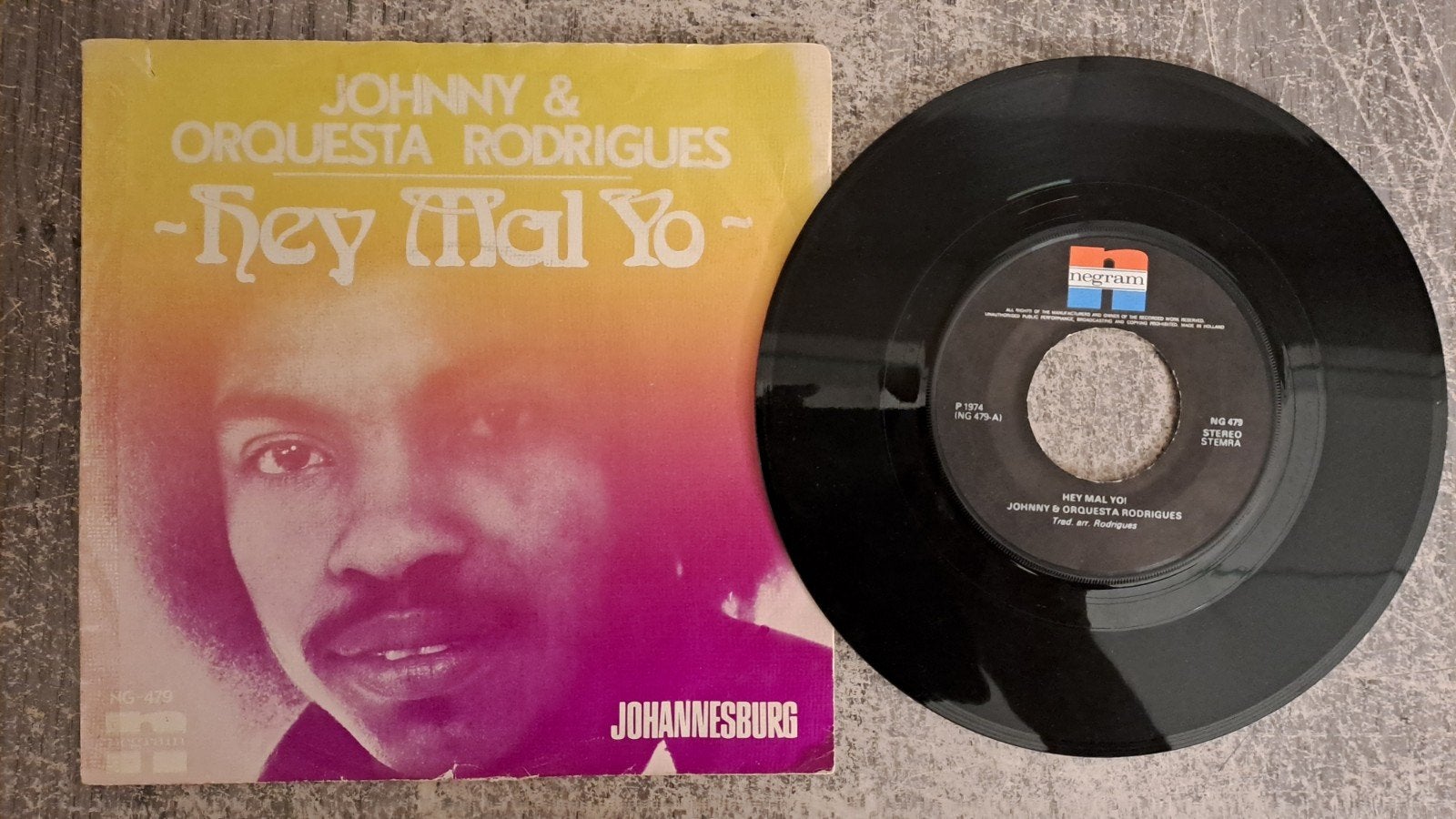 Johnny & orchestra rodrigues  - hey mal yo, Gebruikt, 7 inch, Pop, Fotohoes