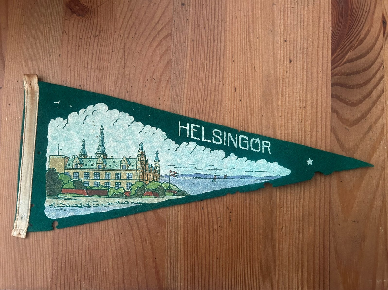 Vintage vaantje van Helsingor in Denemarken rond 1950/‘65, Ophalen of Verzenden, Gebruikt