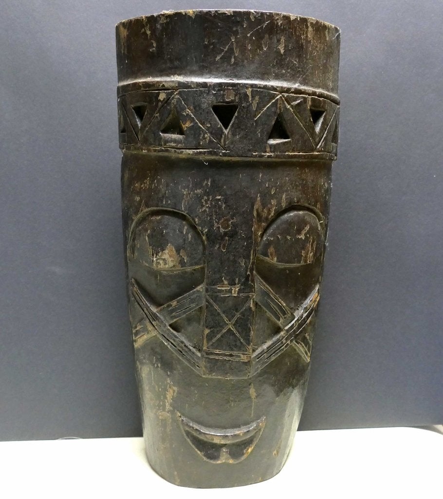 Authentiek Masker kunst hout tribal Indonesie beeld Java MX2, Ophalen of Verzenden