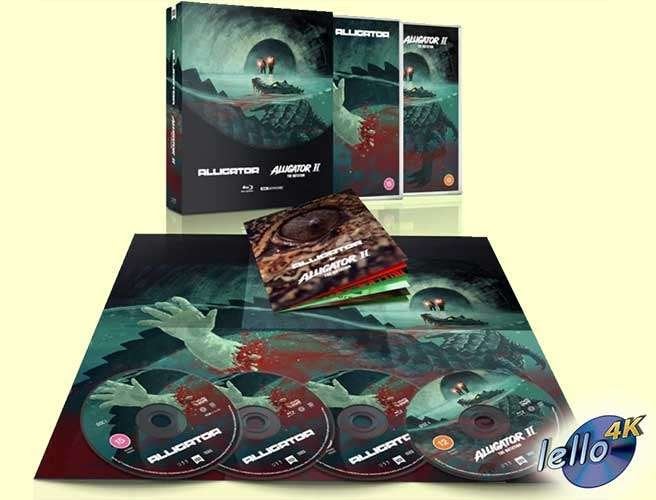 Blu-ray 4K: Alligator & Alligator II: The Mutation (1980/91), Horror, Boxset, 4K Ultra HD Blu-ray, Ophalen of Verzenden
