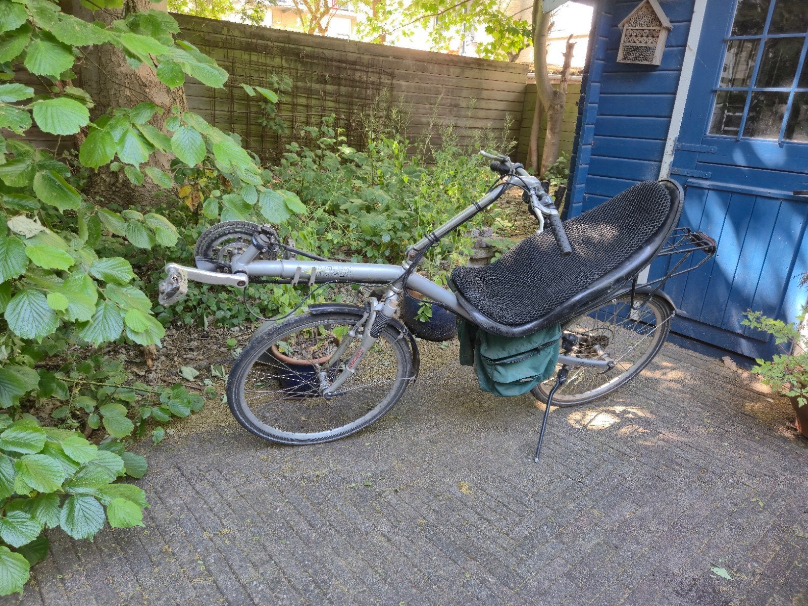 Ligfiets Nazca Pioneer, Gebruikt, Velgrem, Bovenstuur, Ophalen