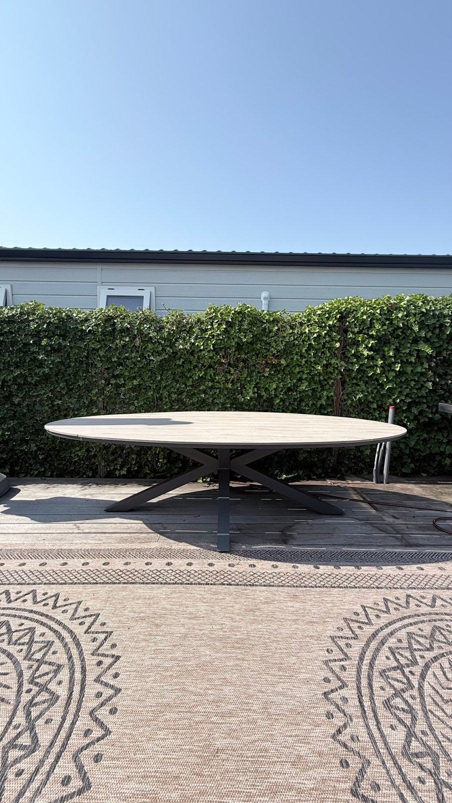 TuinTAFEL, 280 x 140, Garden Impressions, Edison, Tuin en Terras, Tuinsets en Loungesets, Ophalen, Overige materialen, Eettafel
