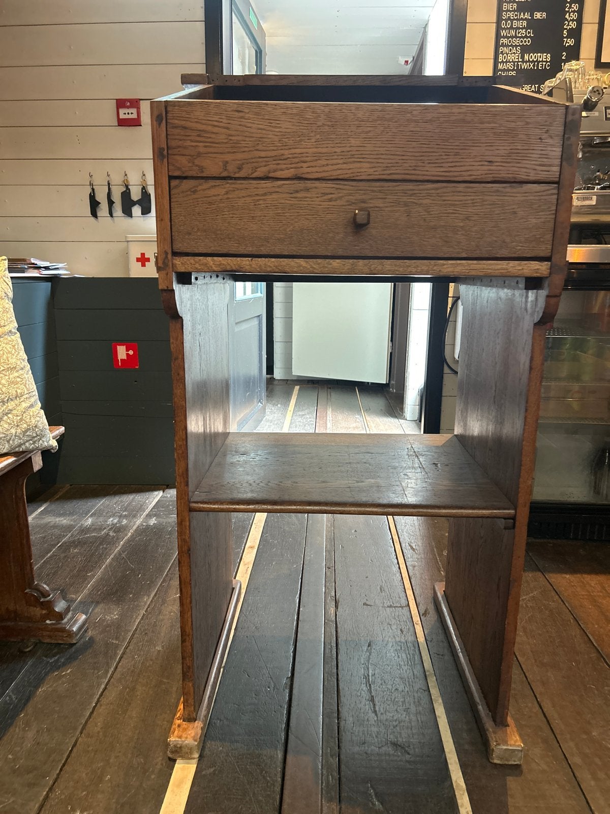Antieke Houten Lessenaar - Vintage Schoolmeubel, Ophalen