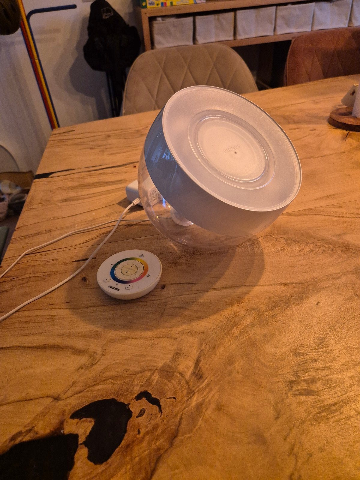 Philips Hue Iris tafellamp met afstandsbediening, Dimbaar, Wit, Ophalen of Verzenden, Modern