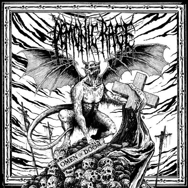 Demonic Rage ‎– Omen Of Doom cd  black death doom  nieuw, Eerste persing, Doom metal, Ophalen of Verzenden, Nieuw in verpakking