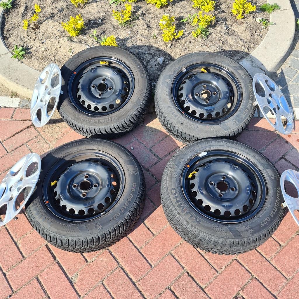Winterbanden set Kumho WinterCraft WP51 175/65 R14, Ophalen, Gebruikt, Hyundai