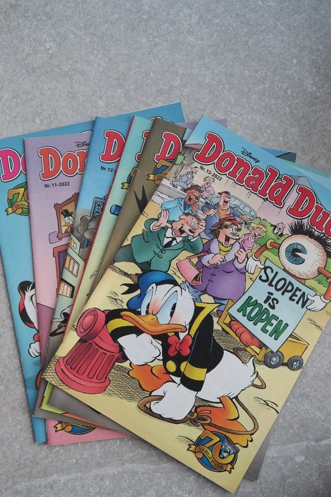 6x Donald Duck weekbladen van 2022 zgan, Ophalen of Verzenden, Zo goed als nieuw, Donald Duck, Meerdere stripboeken
