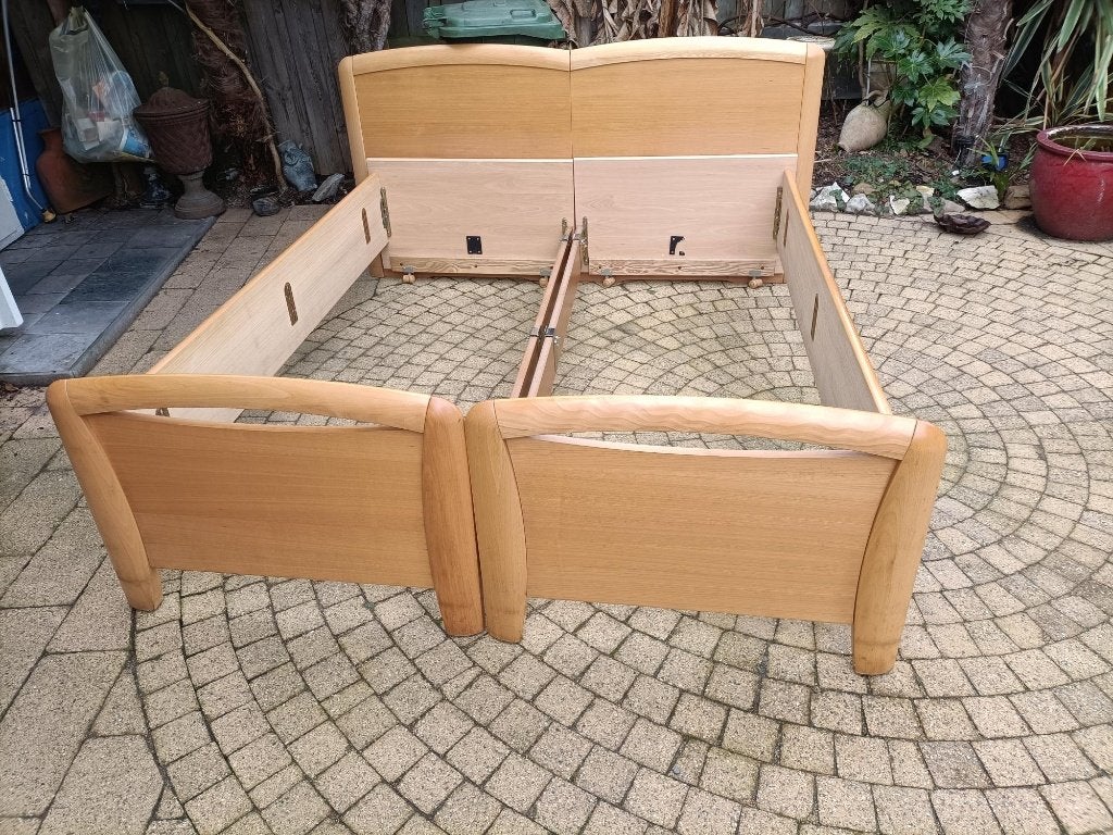 seniorenbed 160x200 met elektrische bodems en matrassen, Ophalen, Zo goed als nieuw, Tweepersoons