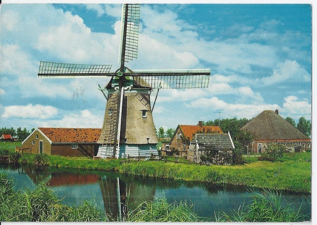 Sus520 Gelopen ansichtkaart hollandse molen, Ophalen of Verzenden, 1980 tot heden, Gelopen, Utrecht