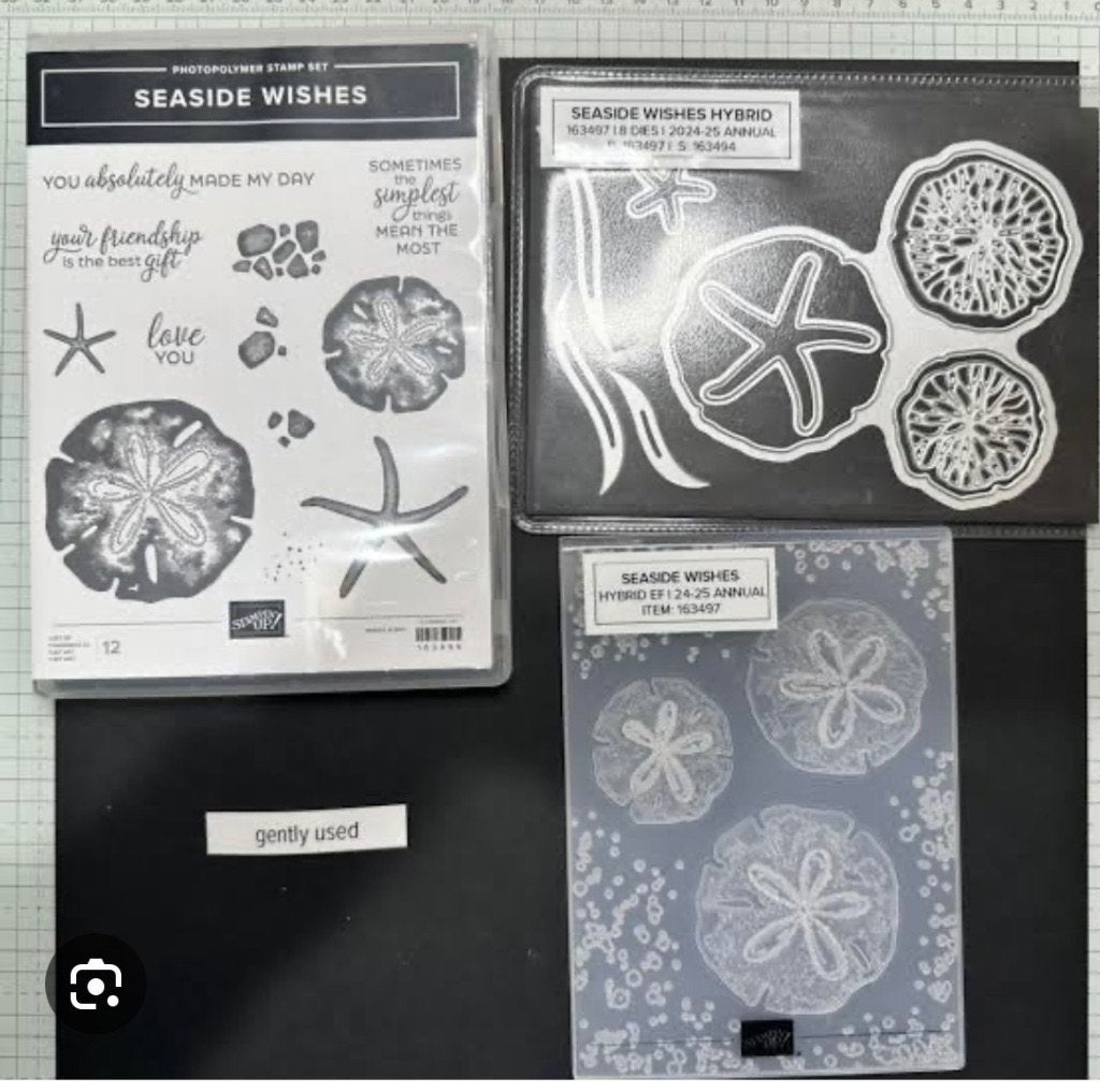 Gezocht: Stampin’ Up! Seaside Wishes Bundle, Ophalen of Verzenden, Gebruikt, Clearstamp