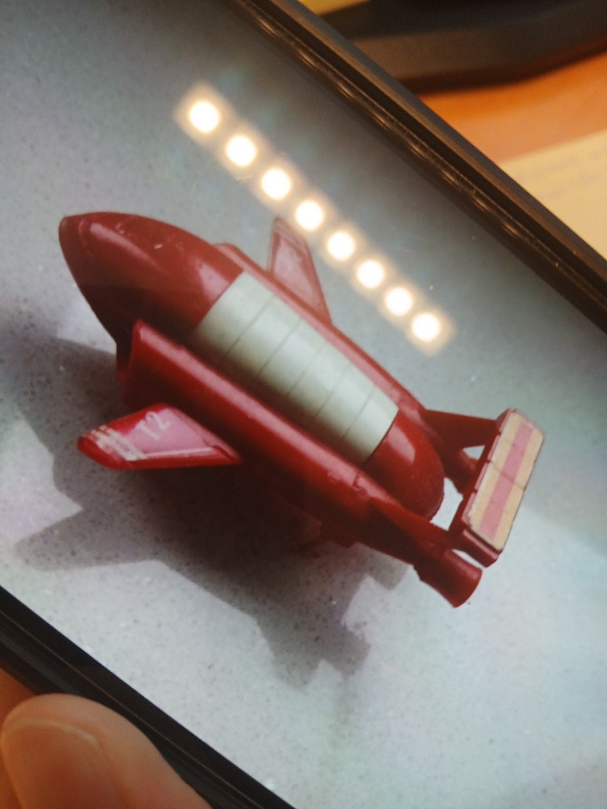 Vintage Rode Thunderbirds 1 Raket, Ophalen of Verzenden, Gebruikt